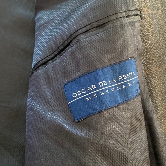 OSCAR de la Renta SPORT JACKET BLAZER grey SZ 44R - Picture 11 of 16